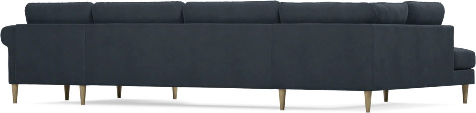 Bridge - 3-sits soffa med divan vänster och schäslong höger - Blå
