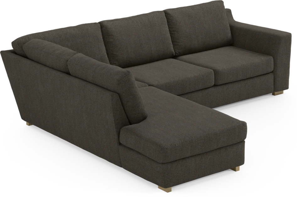 Friday - 2,5-sits soffa med divan vänster - Brun