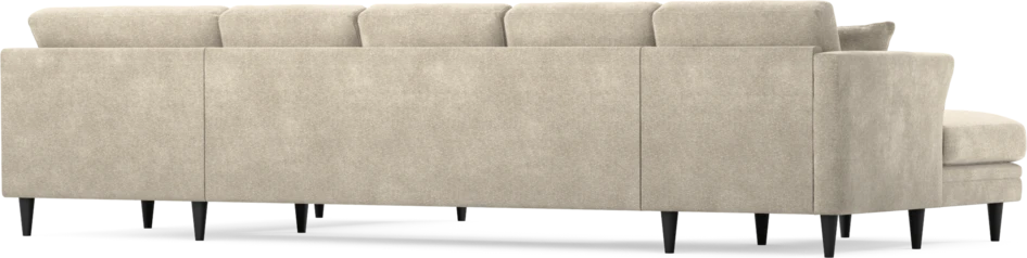 Eden - 3-sits soffa med schäslong vänster och divan höger - Beige