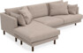 Harper - 4-sits med schäslong vänster - Beige
