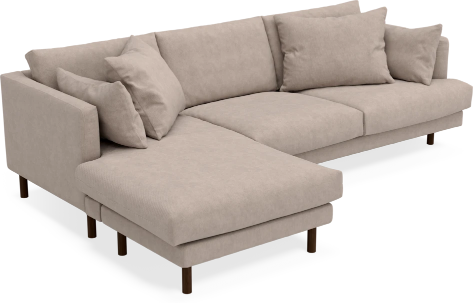 Harper - 4-sits med schäslong vänster - Beige