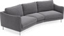Madison - 3-sits soffa svängd, 90 cm - Grå