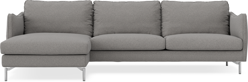 Madison - 3-sits soffa med schäslong vänster - Grå