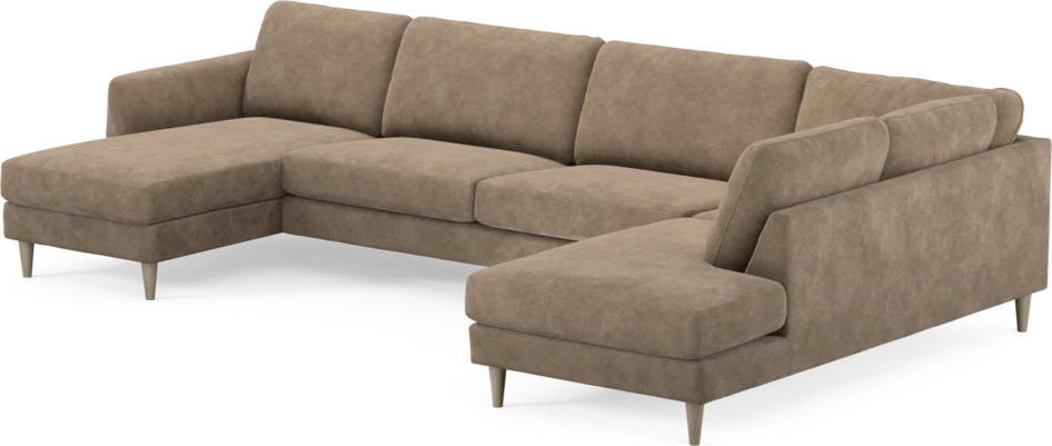 Bridge - 3-sits soffa med schäslong vänster och divan höger - Beige