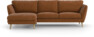 Madison Lux - 2-sits soffa med schäslong vänster - Orange