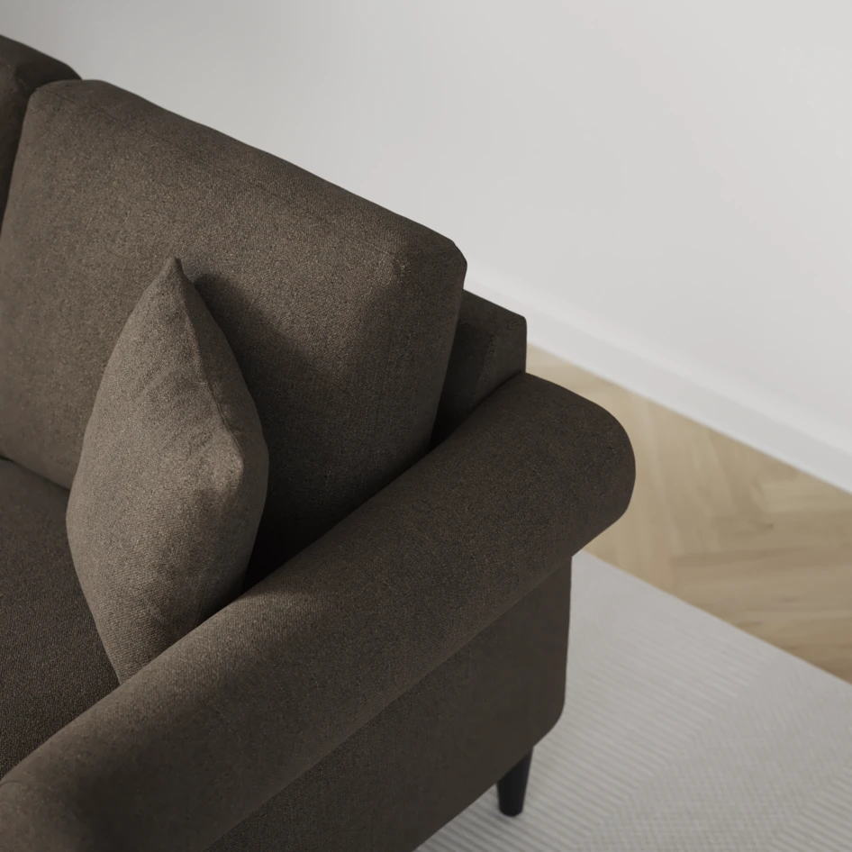 Eden - 2,5-sits soffa - Brun