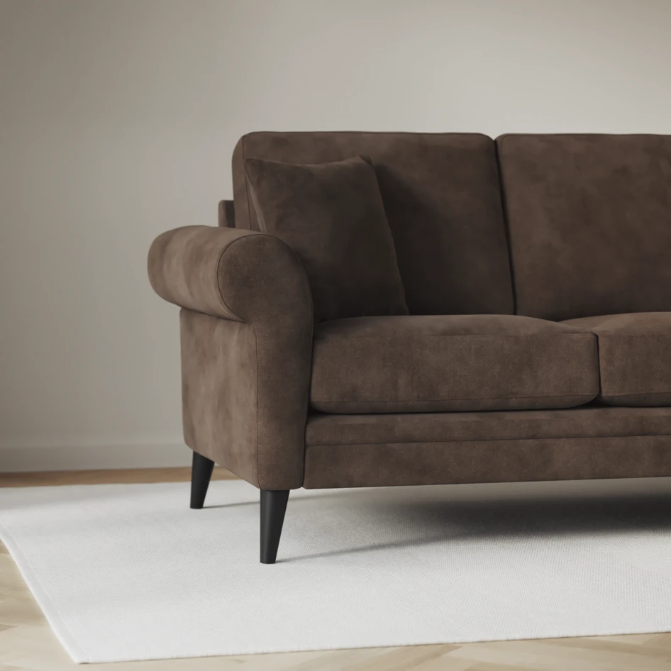 Eden - Hörnsoffa, 1+3-sits - Brun