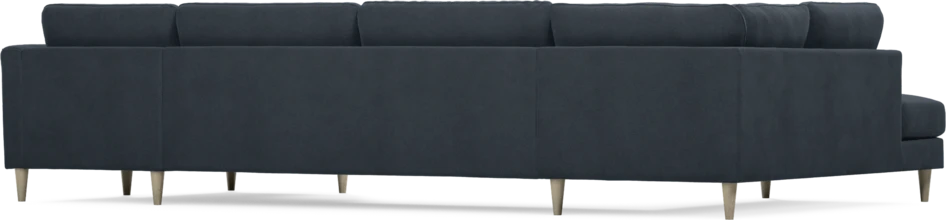 Bridge - 3-sits soffa med divan vänster och schäslong höger - Blå