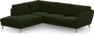 Madison Lux - 2-sits soffa med divan vänster - Grön