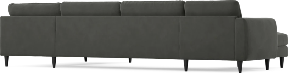 Bridge - 3-sits soffa med schäslong vänster och divan höger - Grå