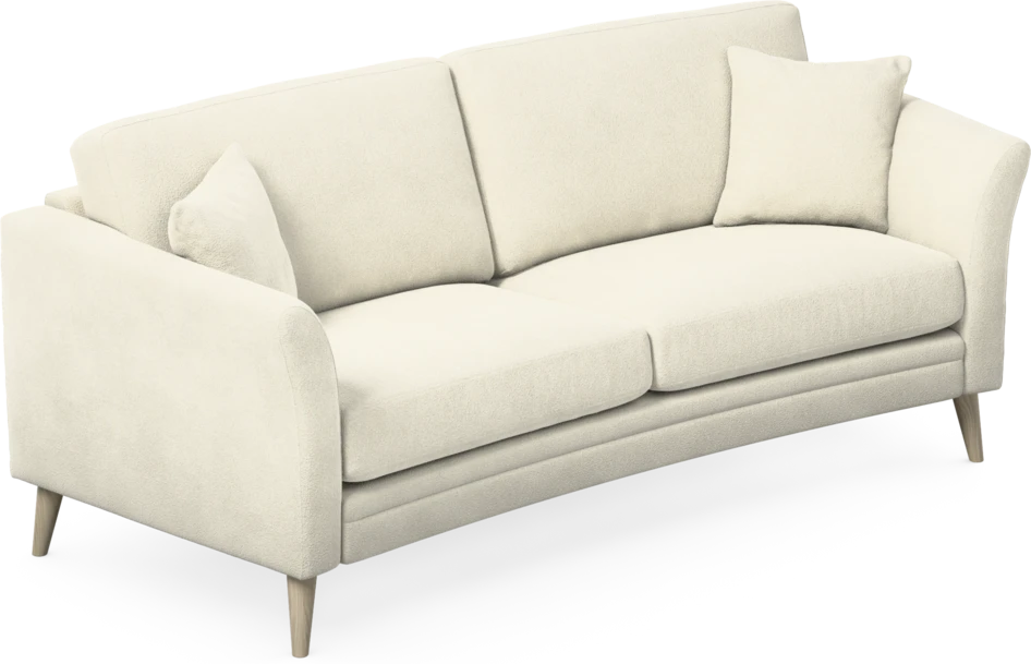 Eden - 2,5-sits soffa svängd - Vit