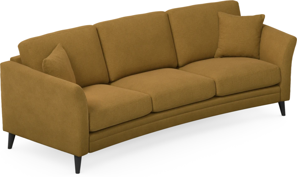 Eden - 3-sits soffa svängd - Gul