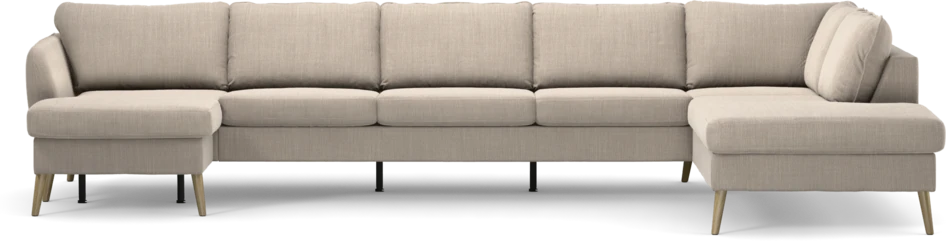 County - 4-sits soffa med schäslong vänster och divan höger - Beige