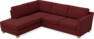 Friday - 2,5-sits soffa med divan vänster - Rosa
