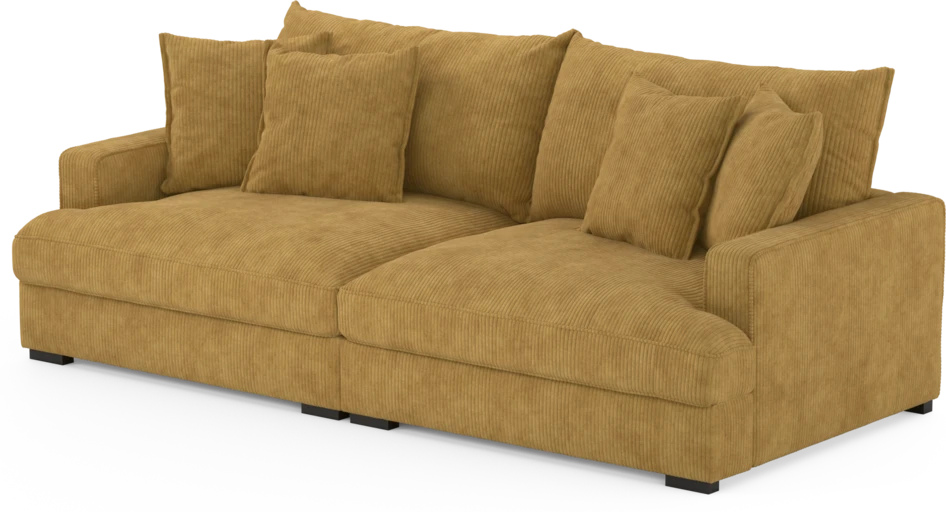Rossi - 3-sits soffa - Gul