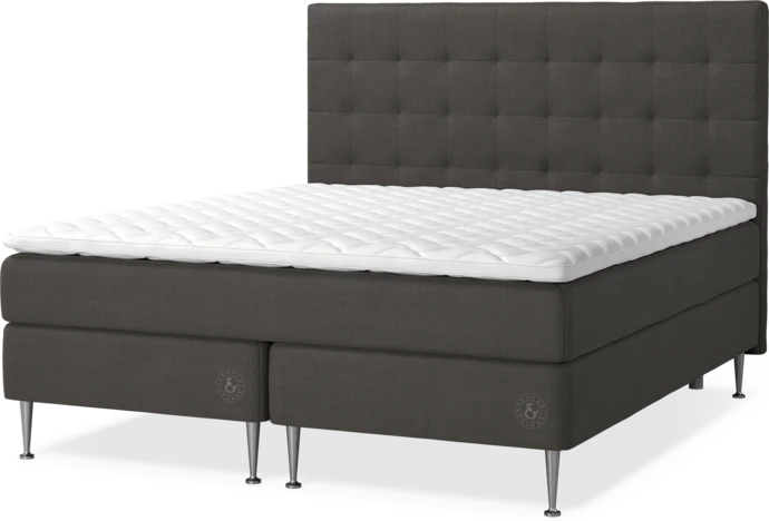 Saltskär Exclusive, Kontinentalsäng, dubbelsäng med bäddmadrass Saltskär Exclusive, sängben och Bris sänggavel