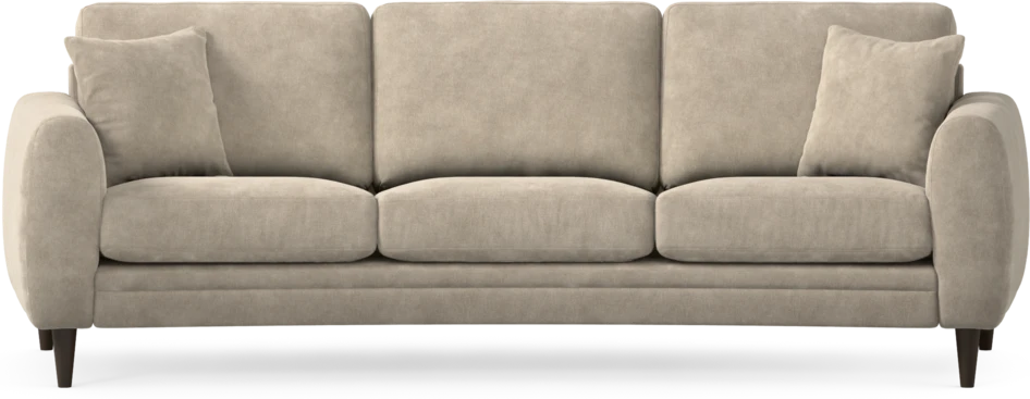 Eden - 3-sits soffa svängd - Beige