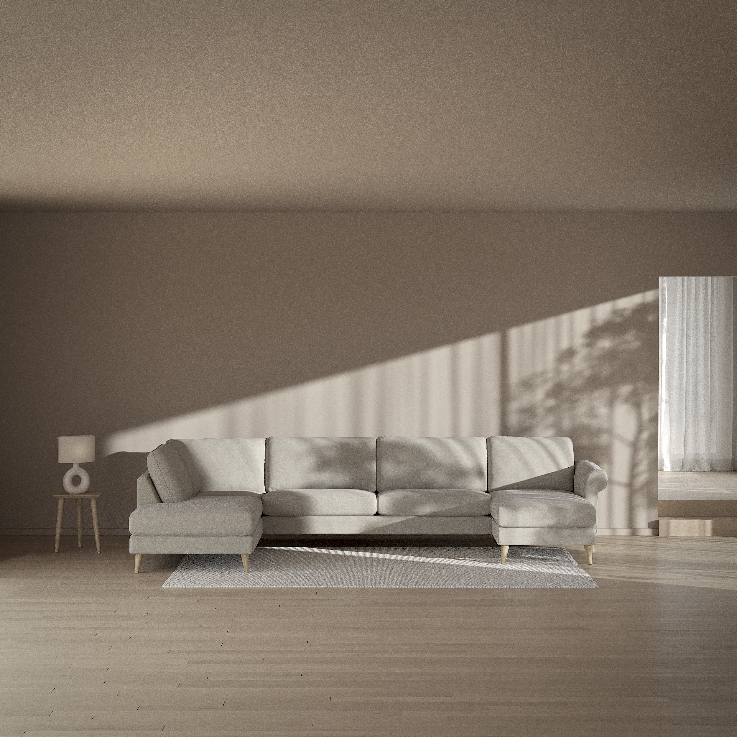 Bridge - 3-sits soffa med divan vänster och schäslong höger - inspiration