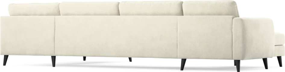 Bridge - 3-sits soffa med schäslong vänster och divan höger - Vit