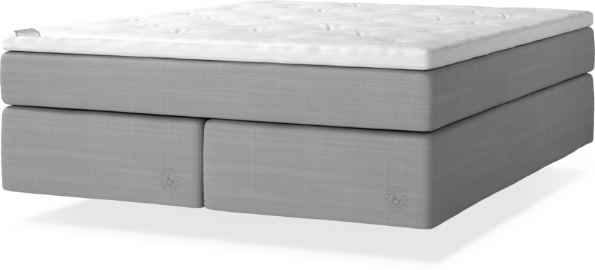 Cape Farewell Comfort - Kontinentalsäng, dubbelsäng med svävande utseende - Grå