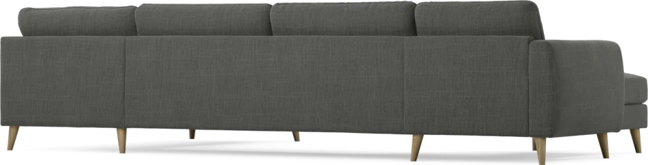 Bridge - 3-sits soffa med schäslong vänster och divan höger - Grå