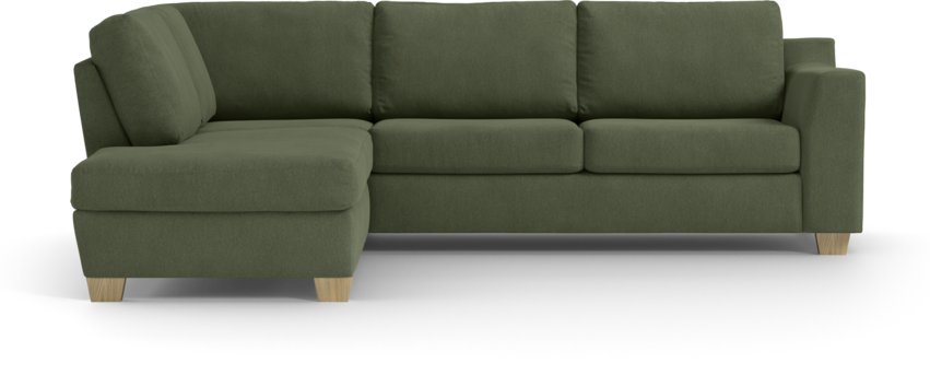 Friday - 2,5-sits soffa med divan vänster - Grön