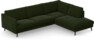 Madison Lux - 3-sits soffa med divan höger - Grön