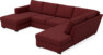 Friday - 3-sits soffa med schäslong vänster och divan höger - Rosa