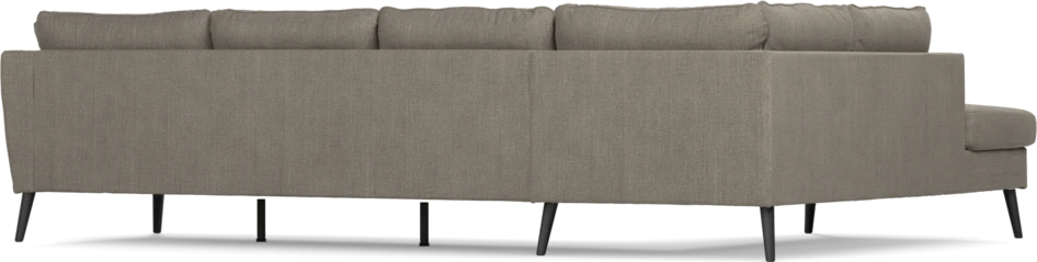 County - 3-sits soffa med divan vänster - Brun