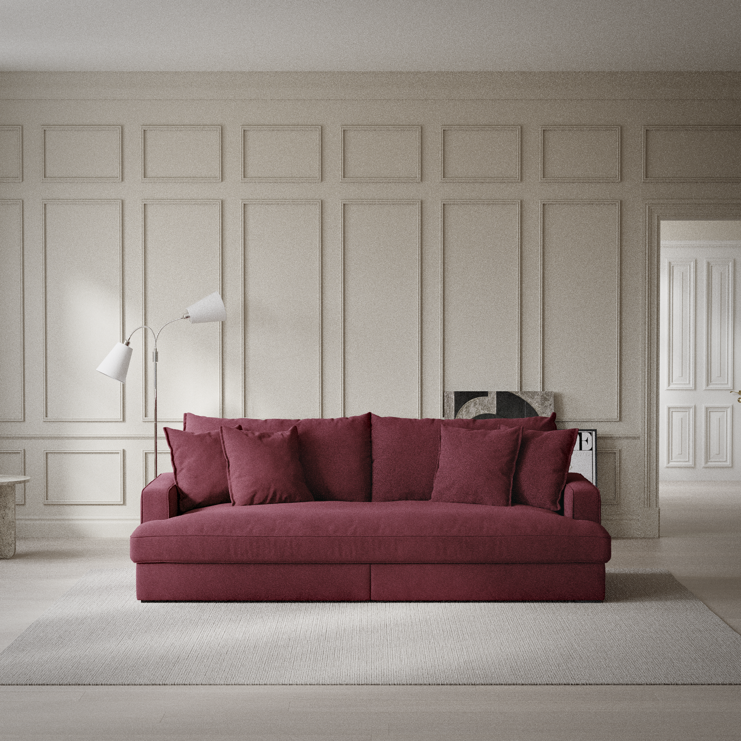 Rossi - 3-sits soffa, hel dyna - inspiration