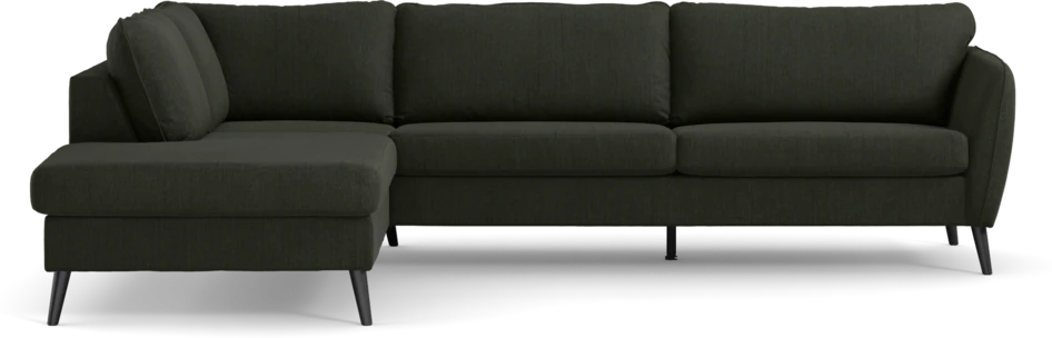 County - 2,5-sits soffa med divan vänster - Grön