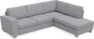 Friday - 2,5-sits soffa med divan höger - Grå
