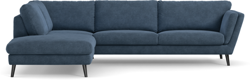 Madison - 3-sits soffa med divan vänster - Blå