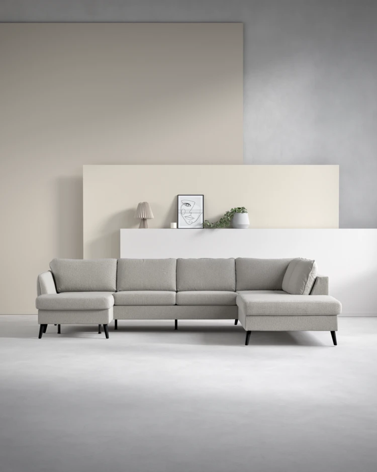 County - 3-sits soffa med schäslong vänster och divan höger - inspiration