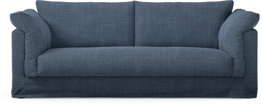 Cherrie Klädsel - Klädsel till 2,5-sits soffa, hel dyna - Blå