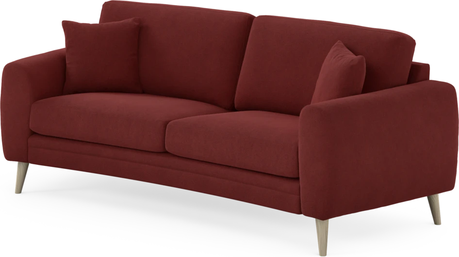 Eden - 2,5-sits soffa svängd - Röd