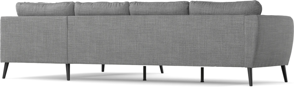 County - 3-sits soffa med divan höger - Grå