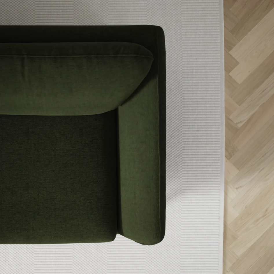 Madison - 2-sits soffa med divan vänster och schäslong höger - Grön