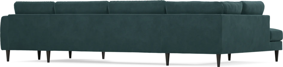 Bridge - 3-sits soffa med divan vänster och schäslong höger - Blå