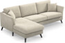 Eden - 2,5-sits soffa med schäslong - Beige