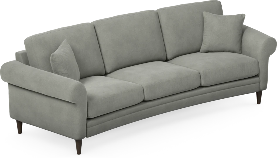 Eden - 3-sits soffa svängd - Grå