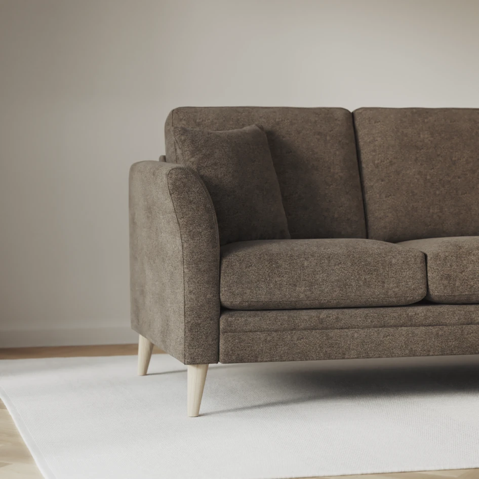 Eden - Hörnsoffa, 2+2-sits - Brun