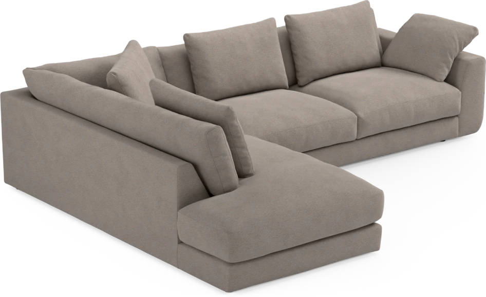 Amie - 3-sits med divan vänster - Beige