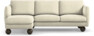 Madison Lux - 2-sits soffa med schäslong vänster - Vit