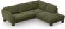 Madison - 2-sits soffa med divan höger - Grön