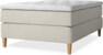 Delux Exclusive - Kontinentalsäng, enkelsäng 140 cm med bäddmadrass - Beige