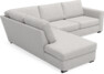 Friday - 2,5-sits soffa med divan vänster - Grå
