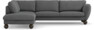 Madison - 3-sits soffa med divan vänster - Grå