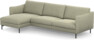 Madison Lux - 3-sits soffa med schäslong vänster - Grön