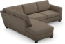 Friday - 2,5-sits soffa med divan vänster - Brun